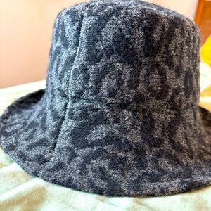 Anthropologie Leopard bucket hat